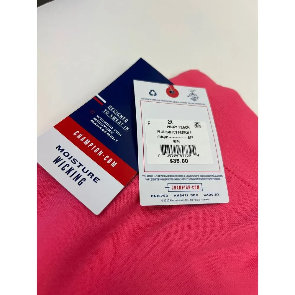 Champion Peachy Pink Women's Shorts Size 2X‎